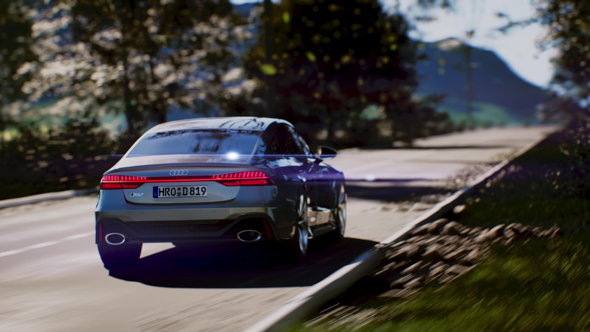Automotive CGI — dynamic driving shot