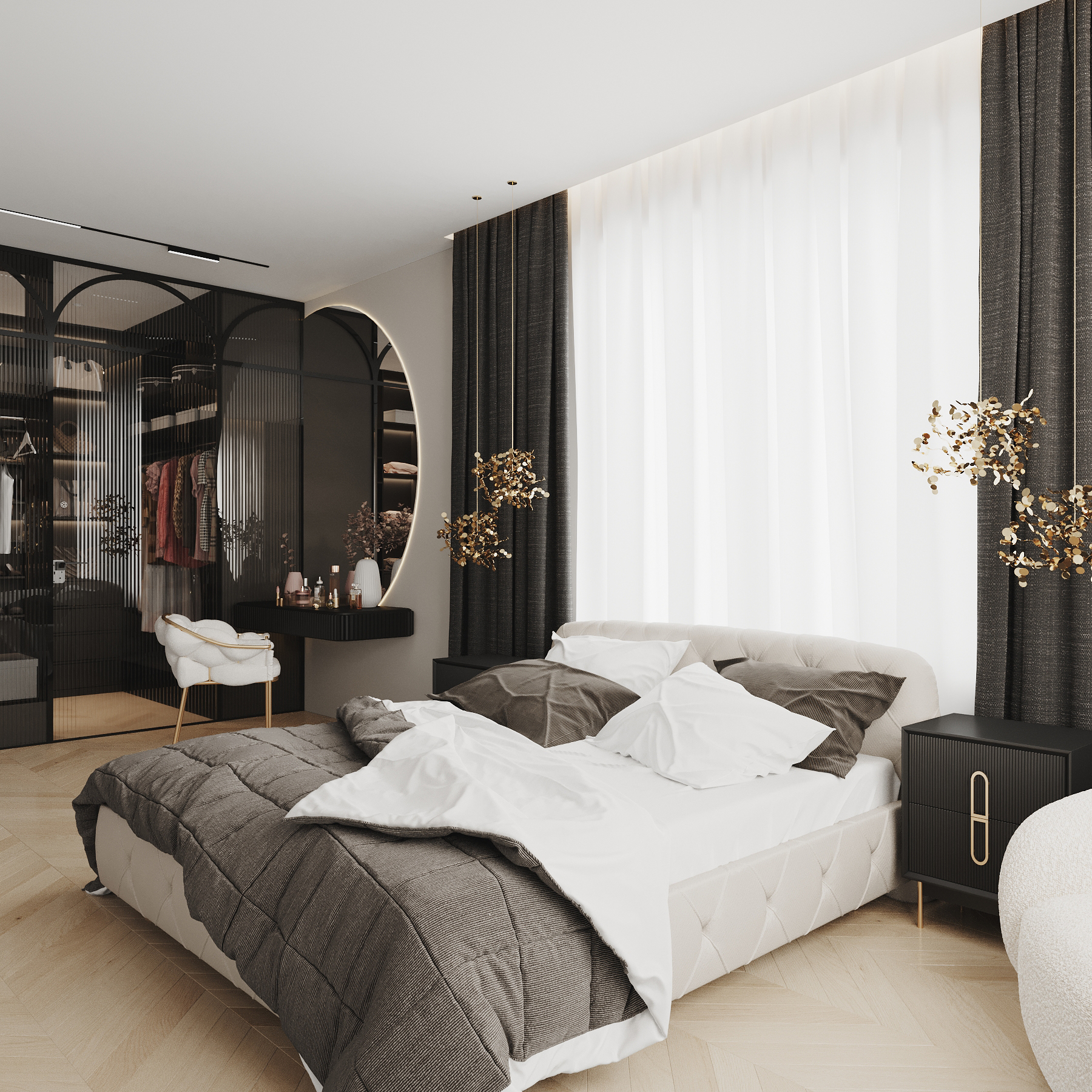 Technical CAD to interior CGI transformation